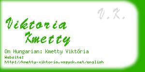 viktoria kmetty business card